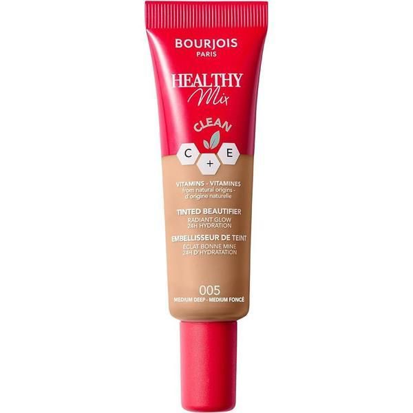 Bourjois Paris Течен фон дьо тен - Bourjois Paris Healthy Mix Tinted Beautifier Radiant Glow 24h Hydration, нюанс 005 Medium Deep, 30 мл