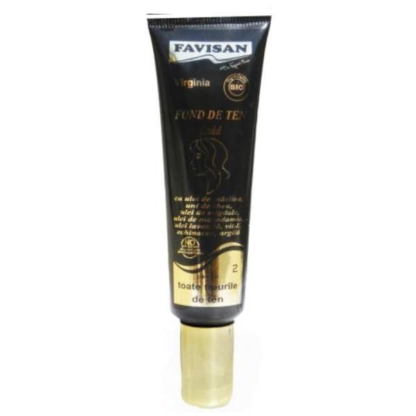 Favisan Течен фон дьо тен Virginia Favisan, Номер. 2 &ndash; Естествено бежово, 30мл