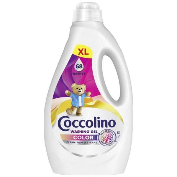Coccolino Течен гелообразен перилен препарат - Coccolino Care Color Washing Gel, 68 пранета, 2720 мл