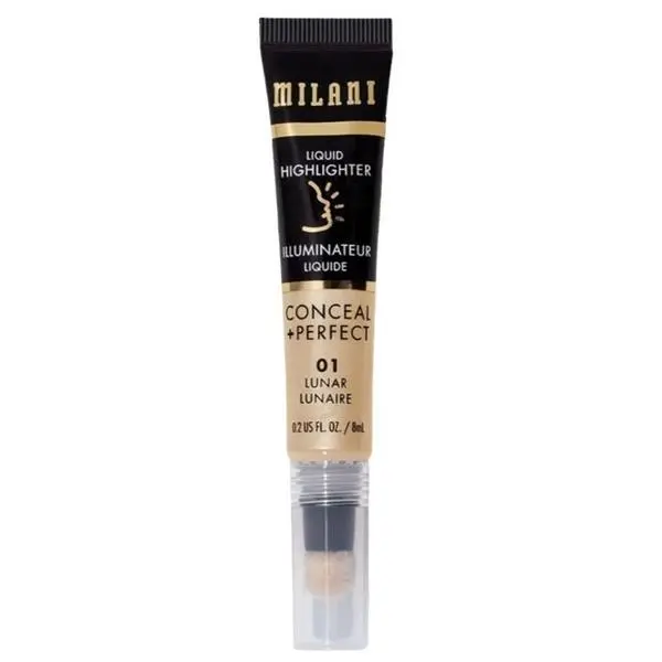 Milani Течен хайлайтър - Milani Conceal + Perfect Liquid Highlighter, нюанс 01 Lunar, 8 мл