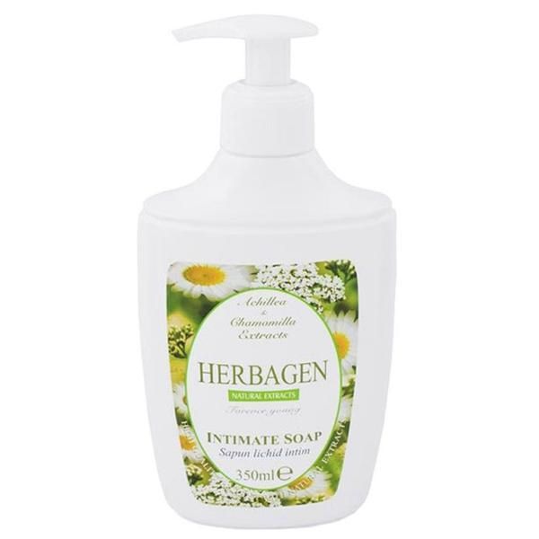 Herbagen Течен интимен сапун с екстракти от бял равнец и лайка Herbagen, 350мл