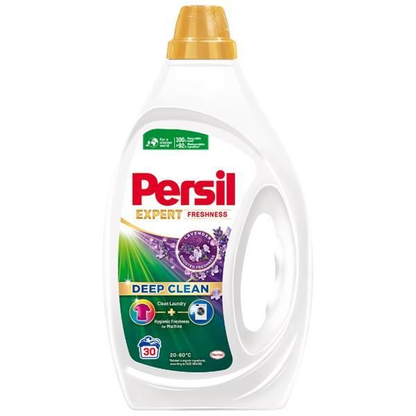 Persil Течен перилен препарат - Persil Deep Clean Gel Expert Freshness Lavender, 30 пранета, 1350 мл