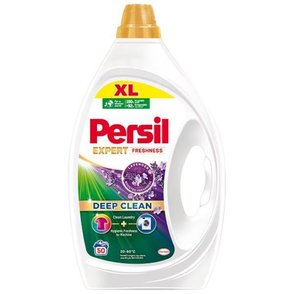 Persil Течен перилен препарат - Persil Deep Clean Gel Expert Freshness Lavender, 50 пранета, 2250 мл