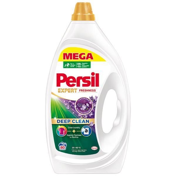 Persil Течен перилен препарат - Persil Deep Clean Gel Expert Freshness Lavender, 80 пранета, 3600 мл