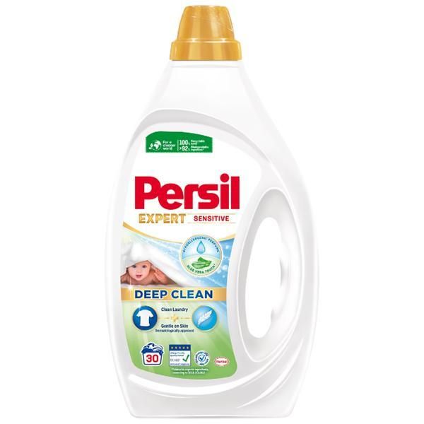 Persil Течен перилен препарат - Persil Deep Clean Gel Expert Sensitive, 30 пранета, 1350 мл