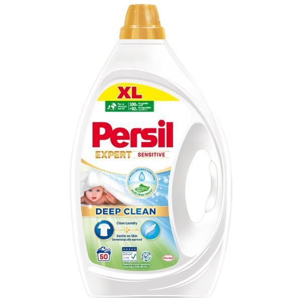 Persil Течен перилен препарат - Persil Deep Clean Gel Expert Sensitive, 50 пранета, 2250 мл
