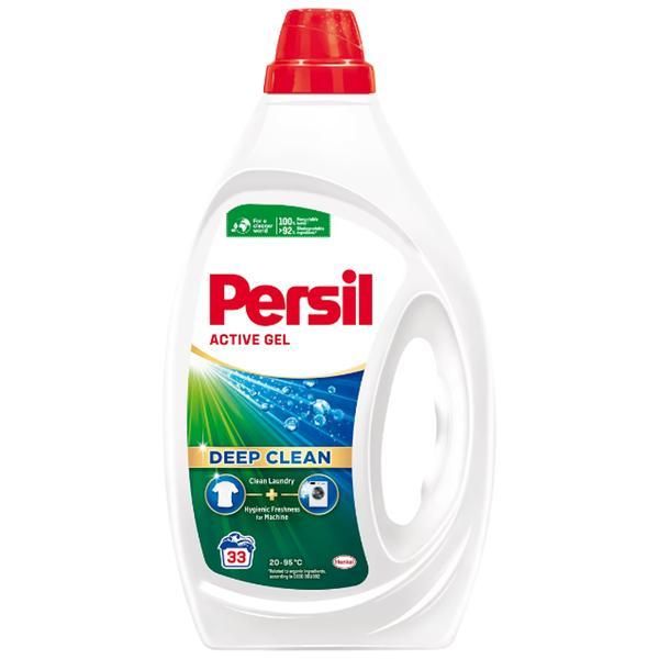 Persil Течен перилен препарат - Persil Regular Active Gel Deep Clean, 33 пранета, 1485 мл