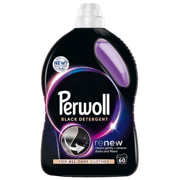 Perwoll Течен перилен препарат за черни дрехи - Perwoll Renew Black, 60 пранета, 3000 мл