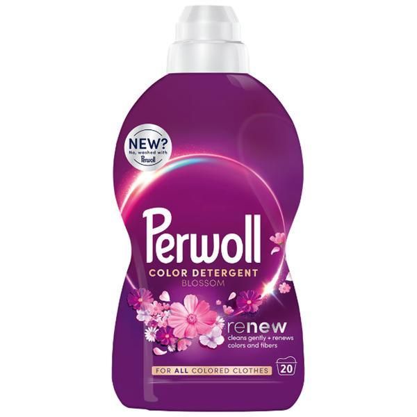 Perwoll Течен перилен препарат за цветни дрехи - Perwoll Renew Blossom, 20 пранета, 1000 мл