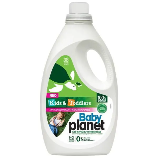 My Planet Течен перилен препарат за детски дрехи - My Planet Baby Kids &amp; Toddlers, 38 пранета, 2204 мл