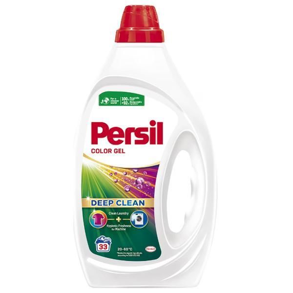 Persil Течен препарат за цветни дрехи - Persil Color Active Gel Deep Clean, 33 пранета, 1485 мл