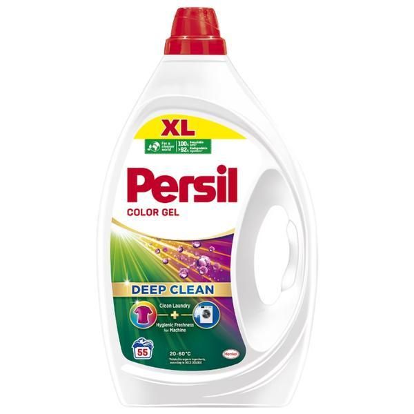 Persil Течен препарат за цветни дрехи - Persil Color Active Gel Deep Clean, 55 пранета, 2475 мл