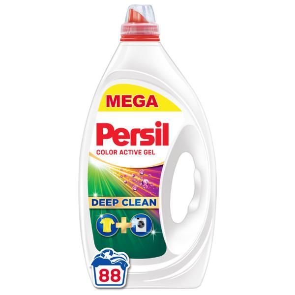 Persil Течен препарат за цветни дрехи - Persil Color Active Gel Deep Clean, 88 пранета, 3960 мл