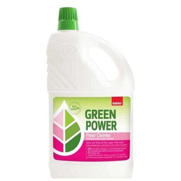 Sano Течен препарат за подове - Sano Green Power Floor Cleaner, 2000 мл
