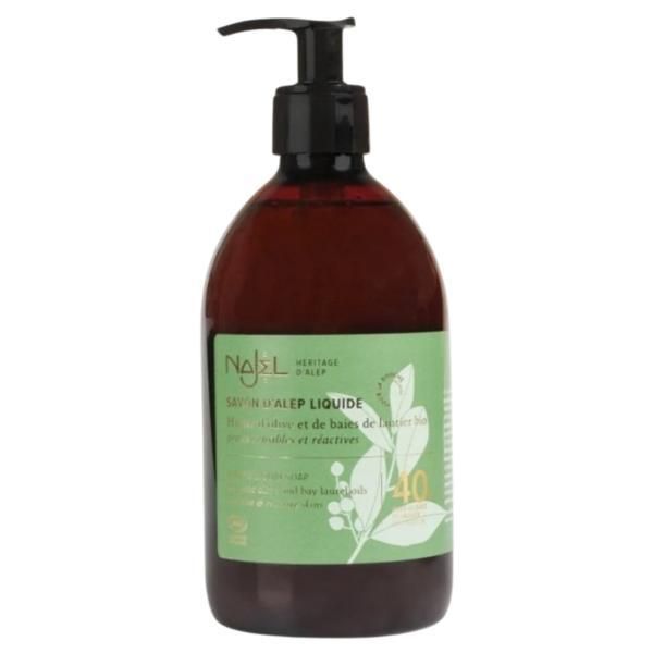 Najel Течен сапун Aleppo с 40% масло Najel, 500 мл: