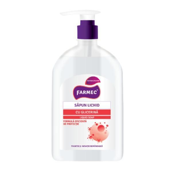 Farmec Течен сапун с антибактериални свойства Farmec Glycerine Liquid Soap, 500 мл