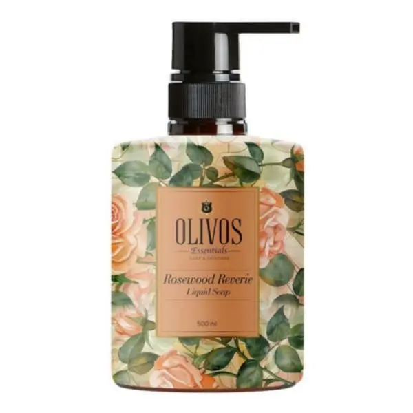 Olivos Течен сапун с аромат на роза и божур - Olivos Rosewood Reverie Liquid Soap, 500 мл