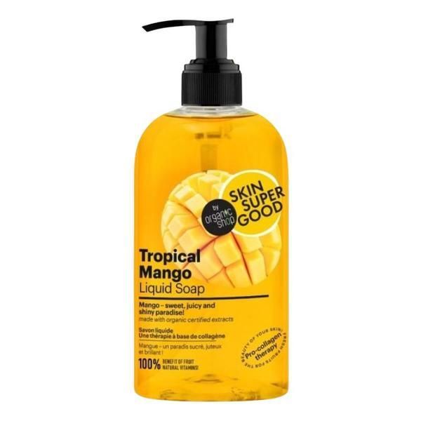 Organic Shop Течен сапун - Skin SuperGood Tropical Mango, 500 мл