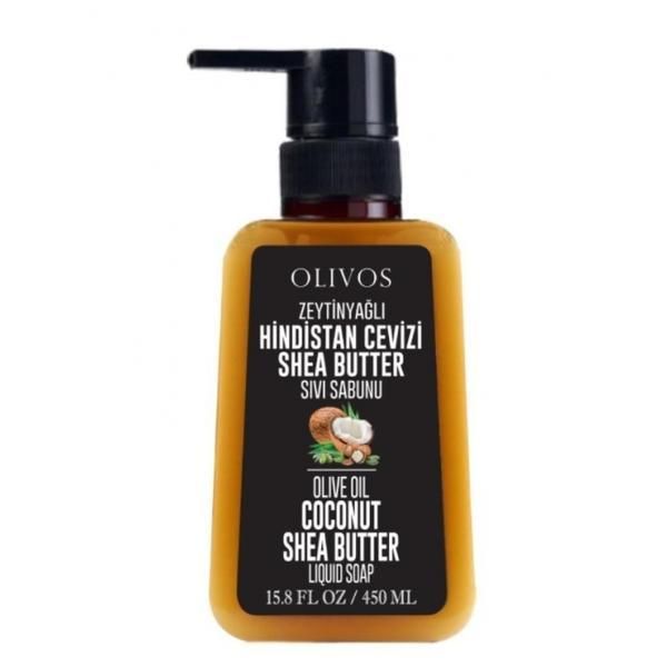 Olivos Течен сапун със зехтин, кокосово масло и масло от ший Olivos, 450 мл