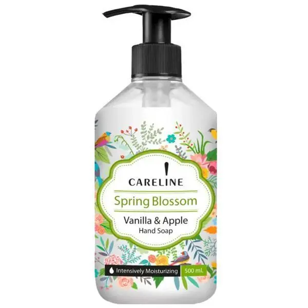 Careline Течен сапун за ръце - Careline Spring Blossom Vanilla &amp; Apple Hand Soap, 500 мл