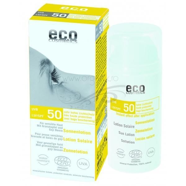 Eco Cosmetics Течен Слънцезащитен лосион SPF 50 Eco Cosmetics, 100 мл