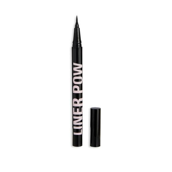 Makeup Revolution Течна очна линия - Makeup revolution Liner Pow, черна, 0,5 мл