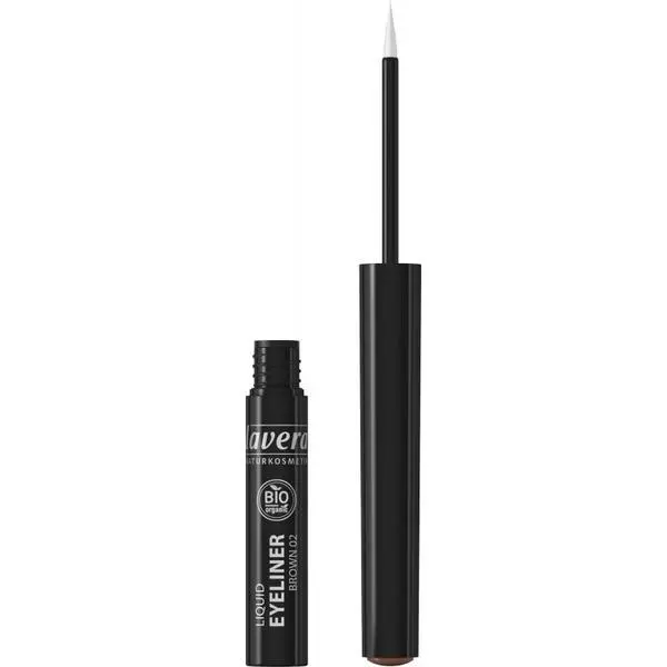 Lavera Течна очна линия за околоочен контур - Lavera Liquid Eyeliner, нюанс Brown 02, 2.8 мл