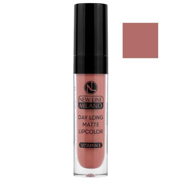 New Line Milano Течно матово червило - Нова линия Milano Day Long Matte Lipcolor с витамин Е, нюанс 2020 04, 5 мл