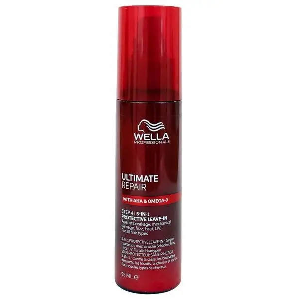 Wella Professionals Терапия без отмиване за увредена коса с AHA и Omega 9 - Wella Professionals Ultimate Repair Step 4 5-In-1 Protective Leave-In, 95 мл