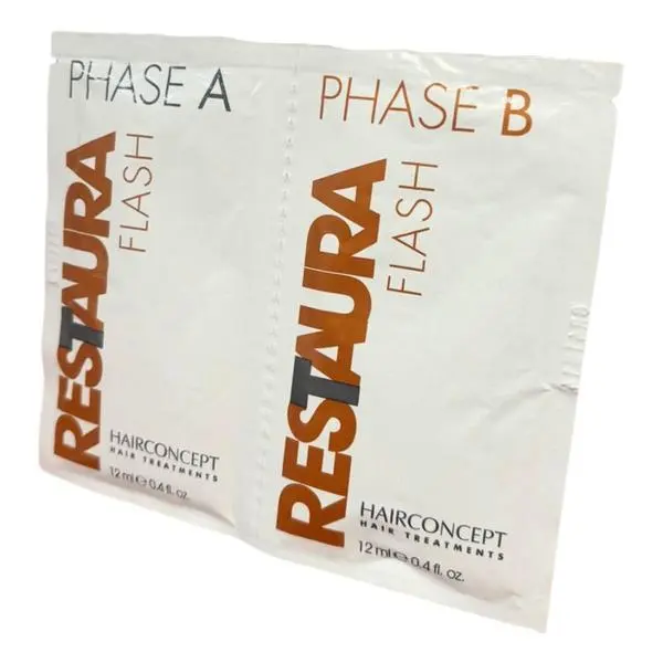 Hair Concept Терапия за увредена коса - HairConcept Restaura Flash, 2 x 12 мл