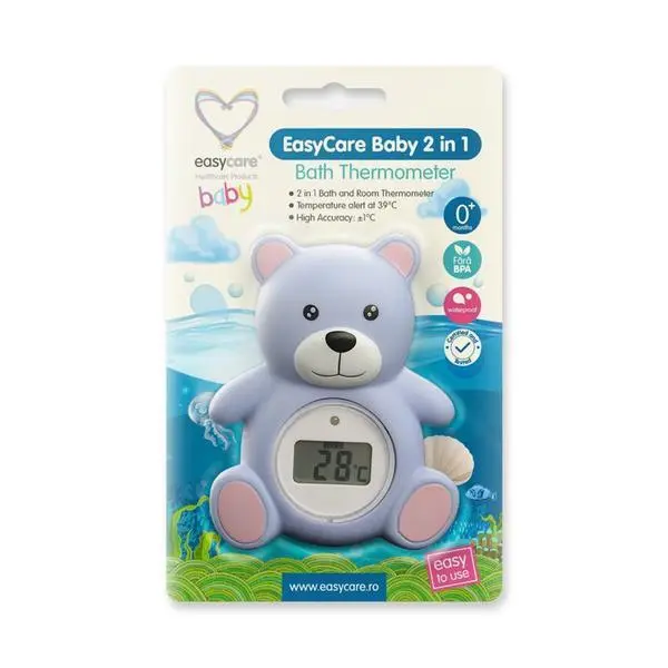 Easy Care Baby Термометър за вана - Easycare Baby 2 в 1, 1 бр