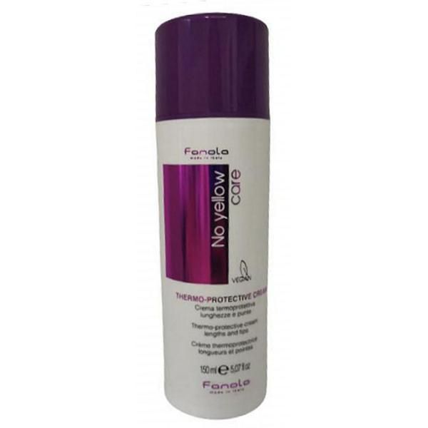 Fanola Термозащитен крем за коса - Fanola No Yellow Thermo-Protective Cream, 150 мл