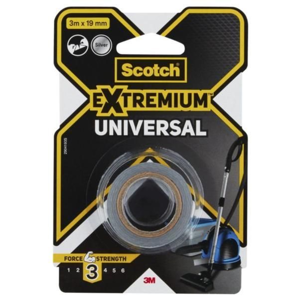 3M Тиксо за ремонт - 3M Scotch Extremium, сиво, 19 мм x 3 м, 1 бр