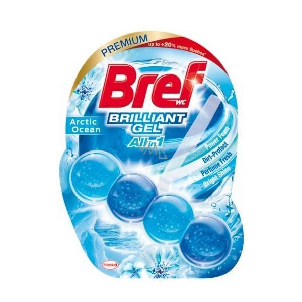Bref Тоалетен освежител Ocean Fragrance - Brc Wc Brilliant Gel All in 1 Arctic Ocean, 42 гр