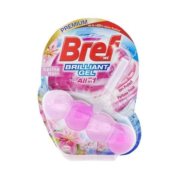 Bref Тоалетен освежител Spring Bref Wc Brilliant All in 1 Spring Rain, 42 гр