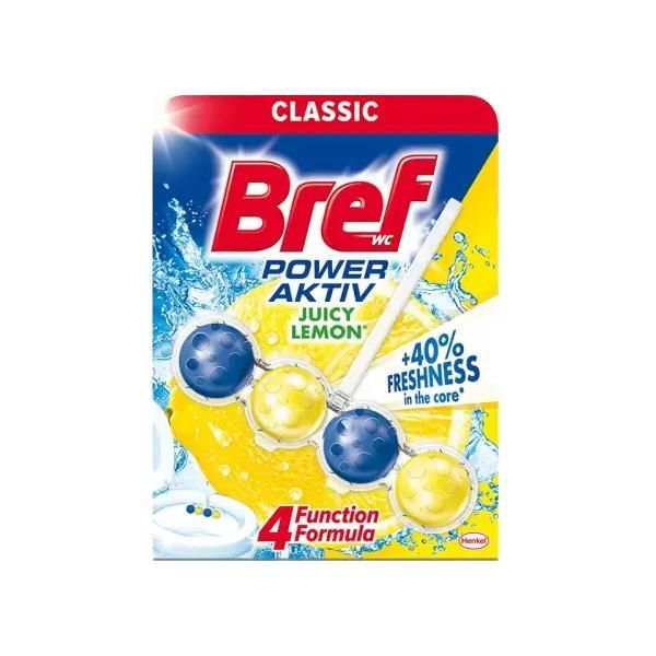 Bref Тоалетен парфюм с аромат на лимон - Brief Wc Power Aktiv Juicy Lemon, 50 гр