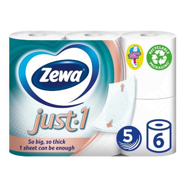 Zewa Тоалетна хартия с 5 слоя - Zewa 1, 6 ролки