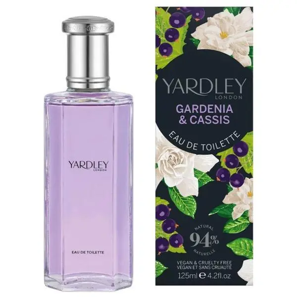 Yardley Тоалетна вода с нотки на касис и гардения - Yardley London Gardenia &amp; Cassis Eau de Toilette, 125 мл