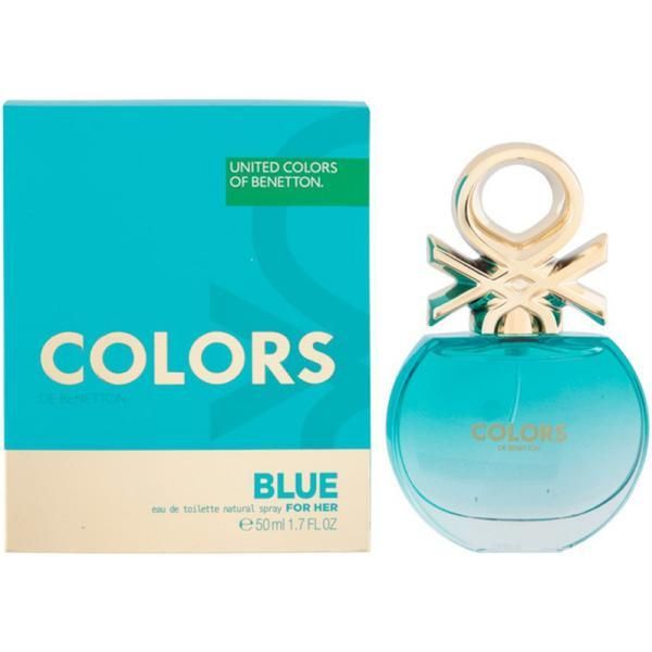 Benetton Тоалетна вода за жени Colours of Benetton Eau de Toilette Blue for Her United Colors of Benetton, 50 мл