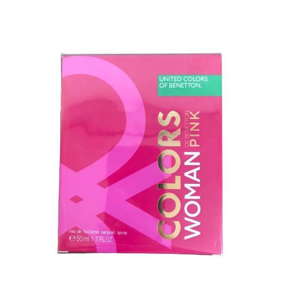 Benetton Тоалетна вода за жени Colours of Toilette от Benetton Woman Pink United Colors of Benetton, 50 мл