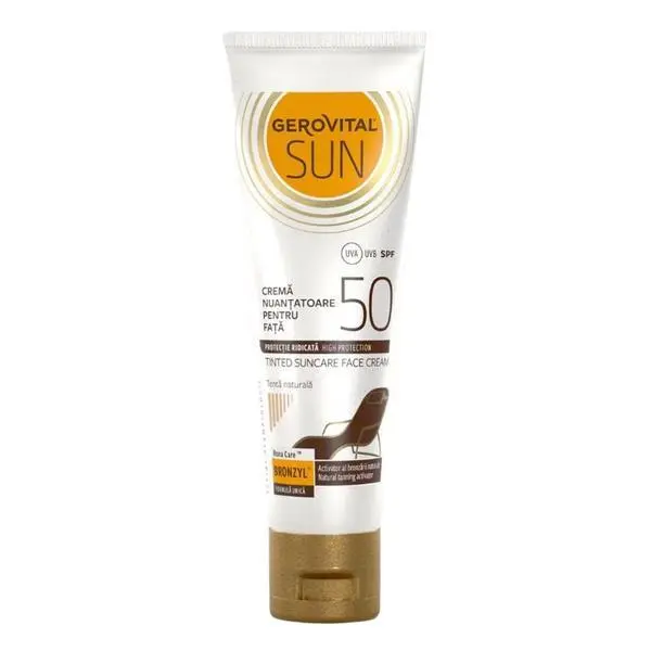 Gerovital Тониран крем за лице SPF 50 - Gerovital Sun SPF 50, 50 мл