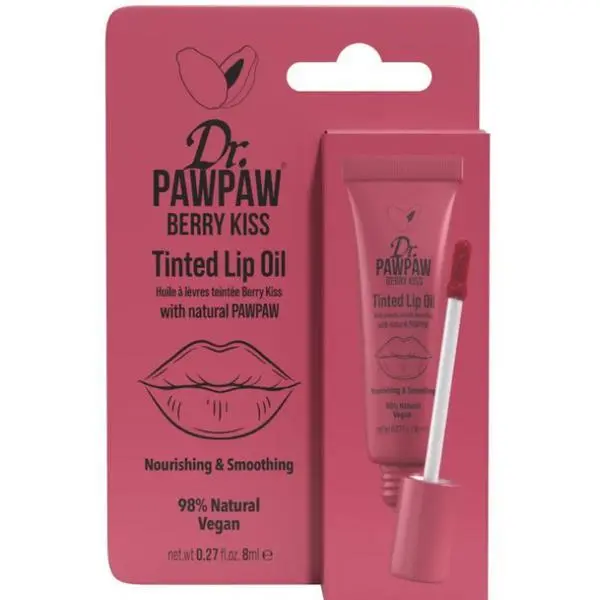 Dr Paw Paw Тонирано масло за устни с екстракт от папая Dr PawPaw Berry Kiss, 8 мл