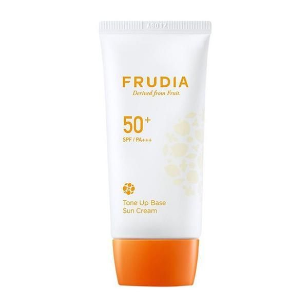 Frudia Тонизиращ крем със слънцезащита за лице SPF 50+ - Frudia Tone Up Base Sun Cream, 50гр