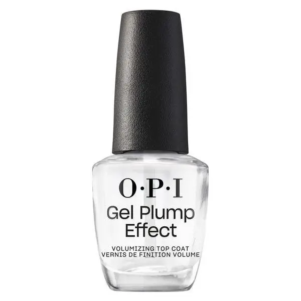 OPI Топ лак за нокти - OPI Nail Lacquer Gel Plump Effect Volumizing Top Coat, 15 мл