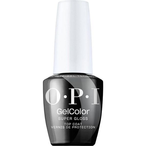 OPI Топ за полуперманентен вегански лак за нокти без хема - OPI Gel Color Super Gloss Top Coat, 15 мл