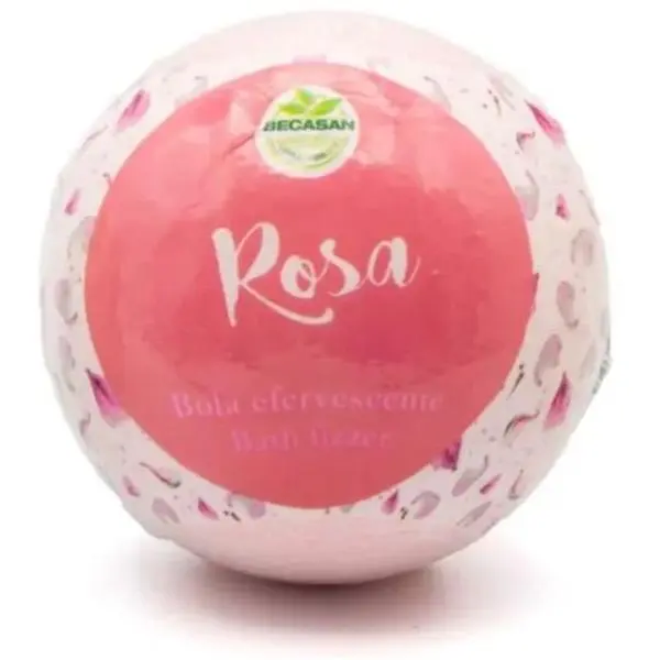 Becasan Nature Топка за вана с аромат на роза - Becasan Nature Bath Fizzer Rosa, 150 гр