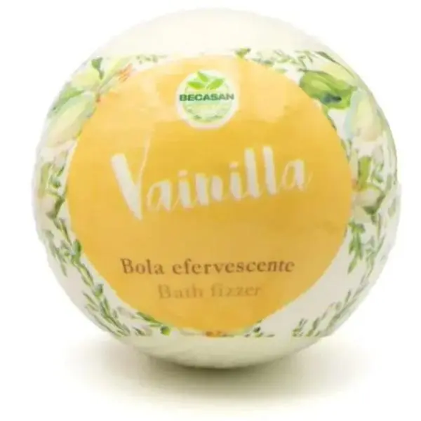 Becasan Nature Топка за вана с аромат на ванилия - Becasan Nature Bath Fizzer Vainilla, 150 гр
