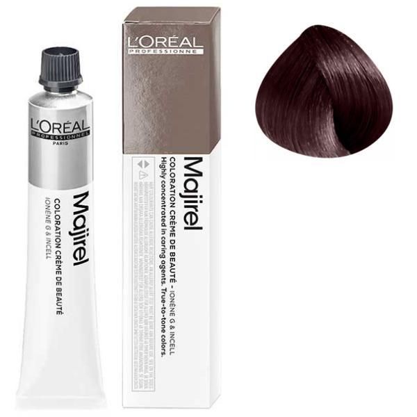 L'oreal Professionnel Трайна боя - L&#039;Oreal Professionnel Majirel Ionene G &amp; Incell, нюанс 5.52 Castano Chiaro Mogano Irisee, 50 мл