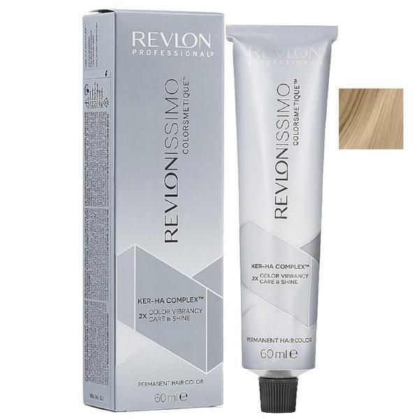 Revlon Трайна боя - Revlon Professional Revlonissimo Colorsmetique Ker-Ha Complex Permanent Hair Color, нюанс 10 Lightest Blonde, 60 мл