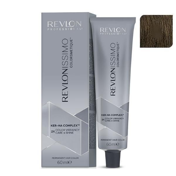 Revlon Professional Трайна боя - Revlon Professional Revlonissimo Colorsmetique Ker-Ha Complex Permanent Hair Color, нюанс 5 Light Brown, 60 мл